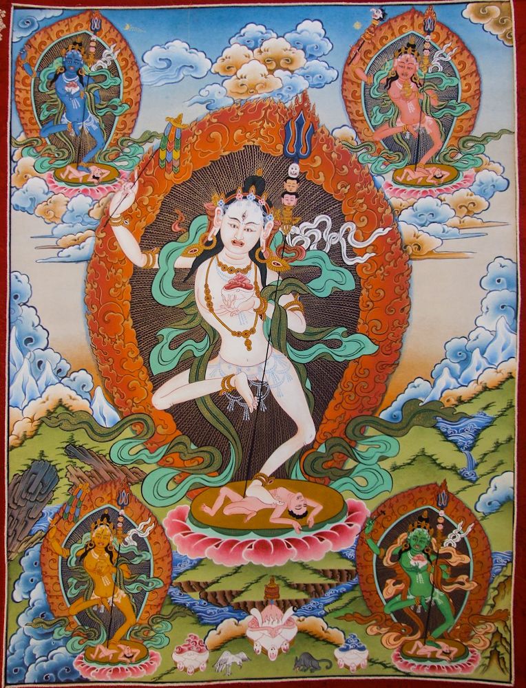 Дакини Пяти Элементов пантеон Бон