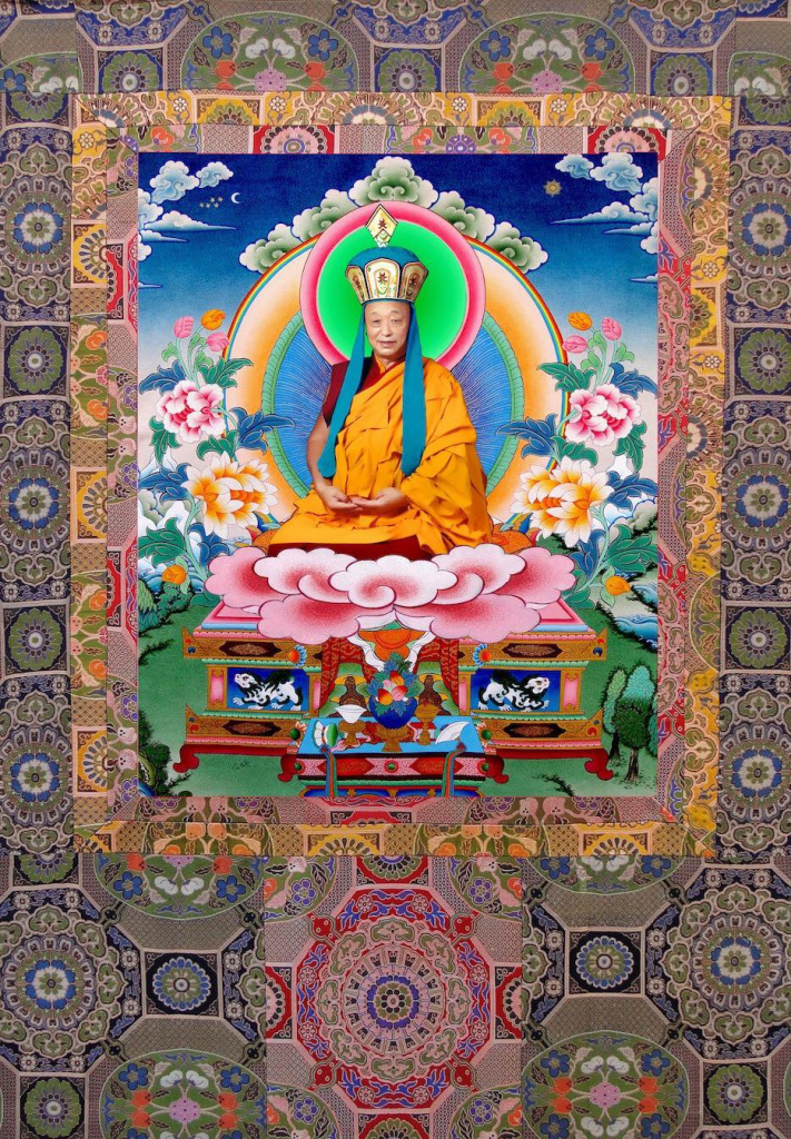 33 Менри Тризин Ринпоче тханка