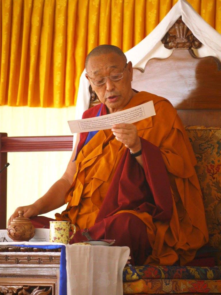 Его Святейшество 33-й Менри Тризин Лунгток Тенпай Ньима Ринпоче